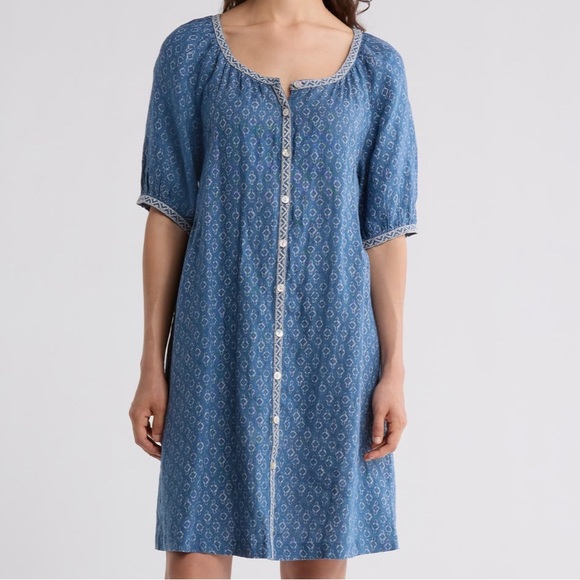 Faherty Linen Dress - Picture 1 of 8